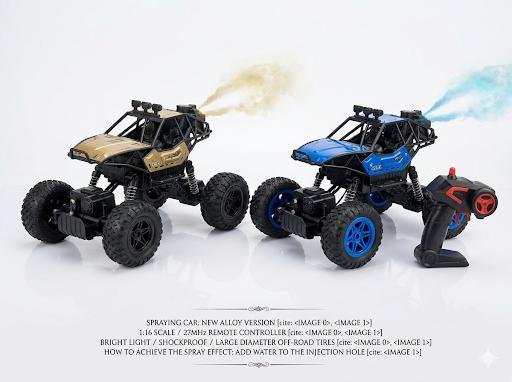 Remote Control Off-Road Smoke RC Car (4WD Rock Crawler) - Image 2