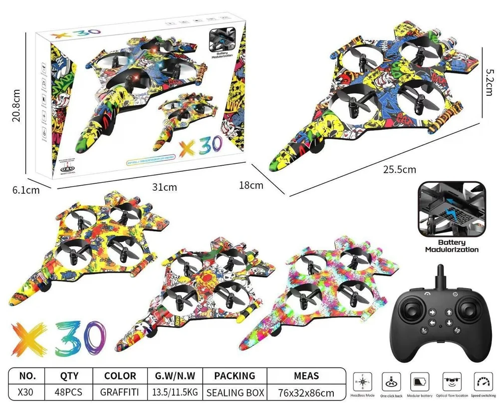 RC Flying Fighter Jet Drone Toy - Image 5